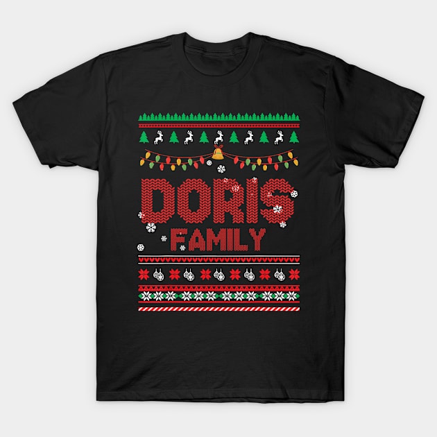 Doris Family Christmas, Name Xmas , Merry Christmas, Name , Birthday, Middle name T-Shirt by sketchraging